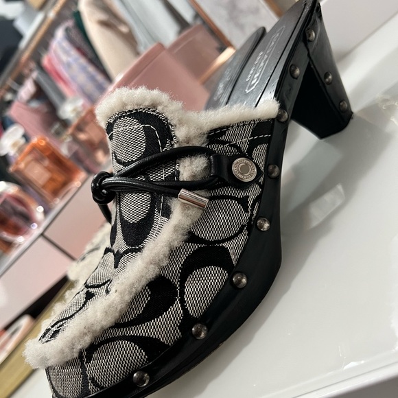 Coach Mules/ Clogs with Coach Signature Cs - Picture 3 of 9